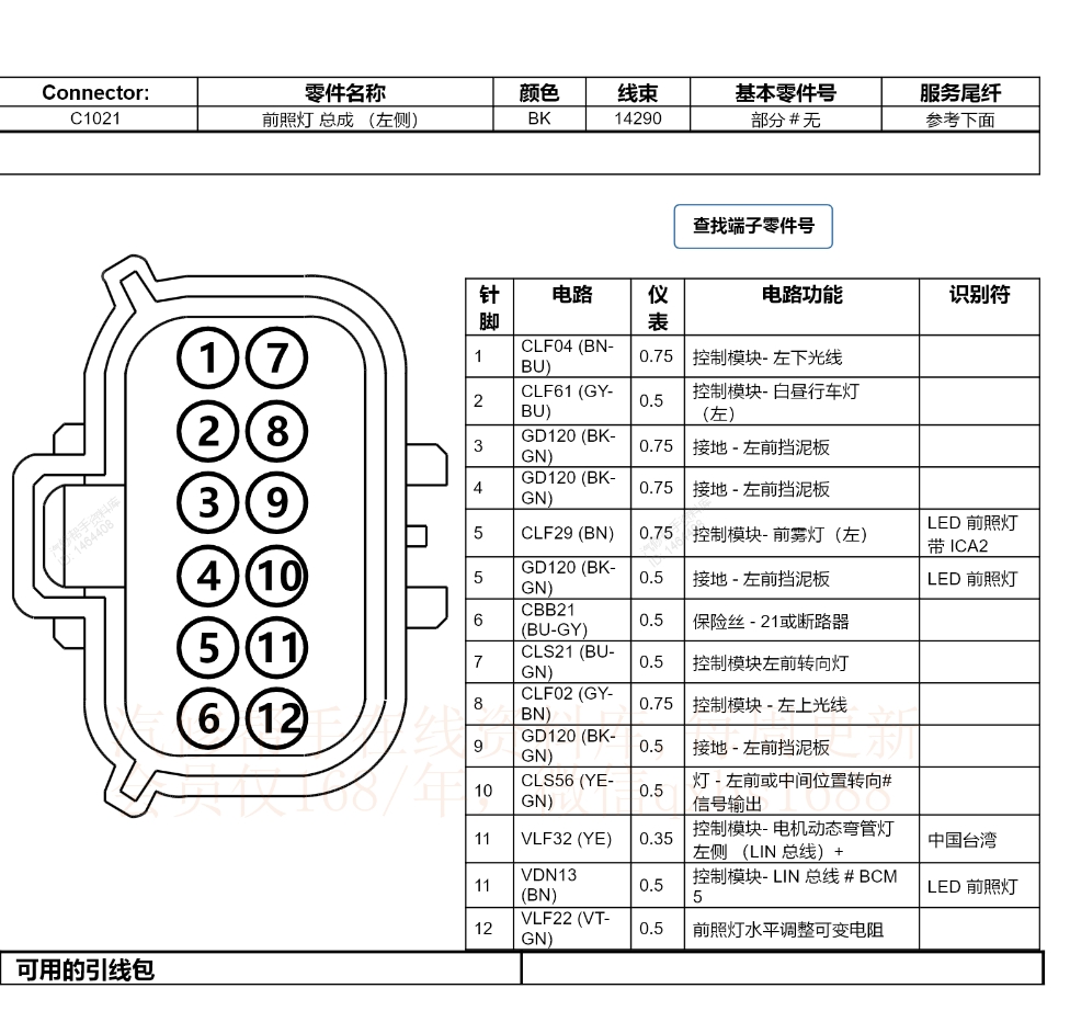 2005-2022年款福特福克斯維修手冊和電路圖資料更新